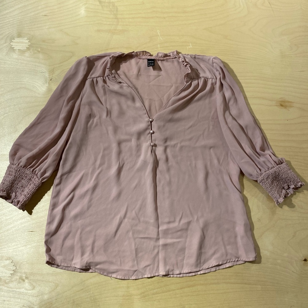 Shein Women's Pink Blouse Large (DH)